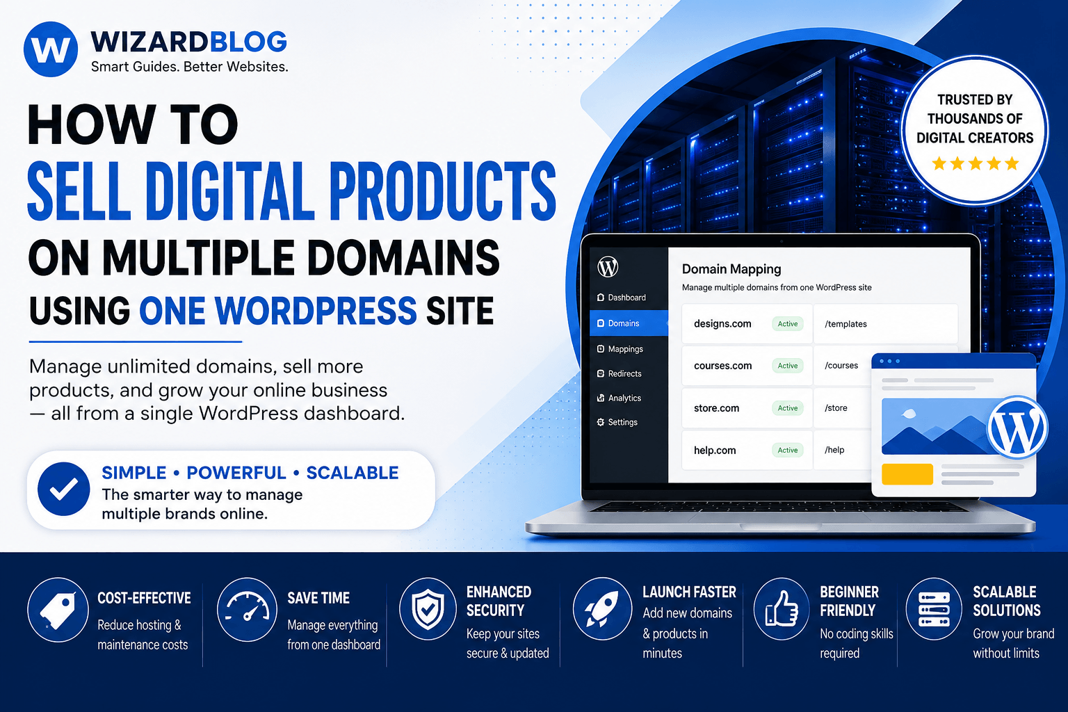 Wizard Blog 3 How to Sell Digital Products on Multiple Domains Using One WordPress Site